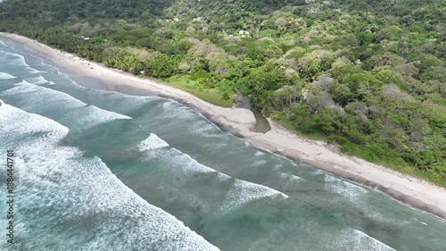 Aerial View of malpais and santa Teresa in the Nicoya Peninsula, Costa Rica