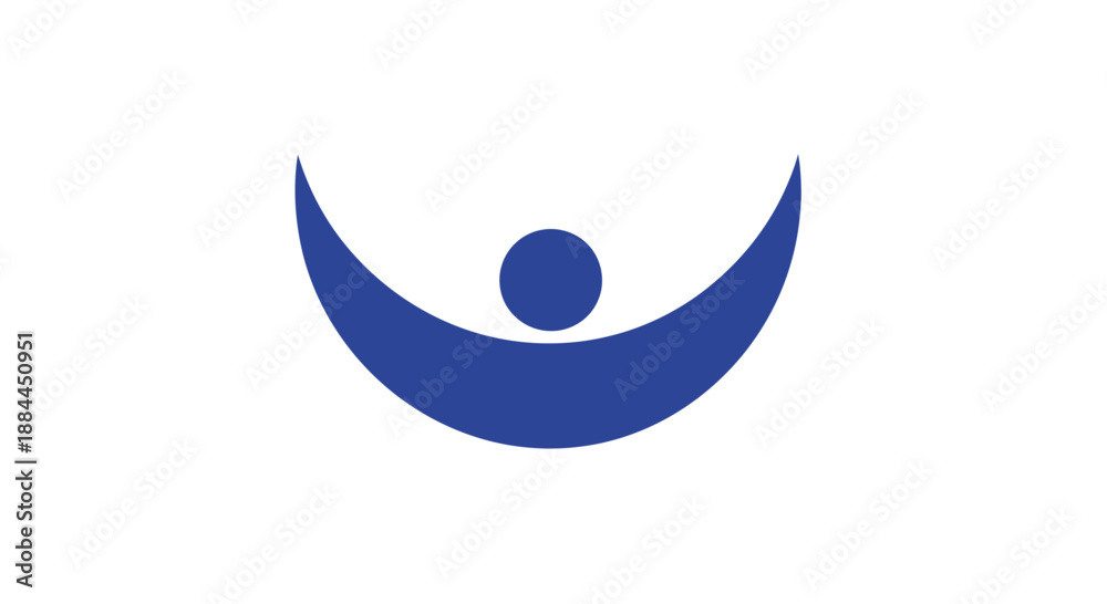 Obraz premium Blue Abstract Logo Design Element.