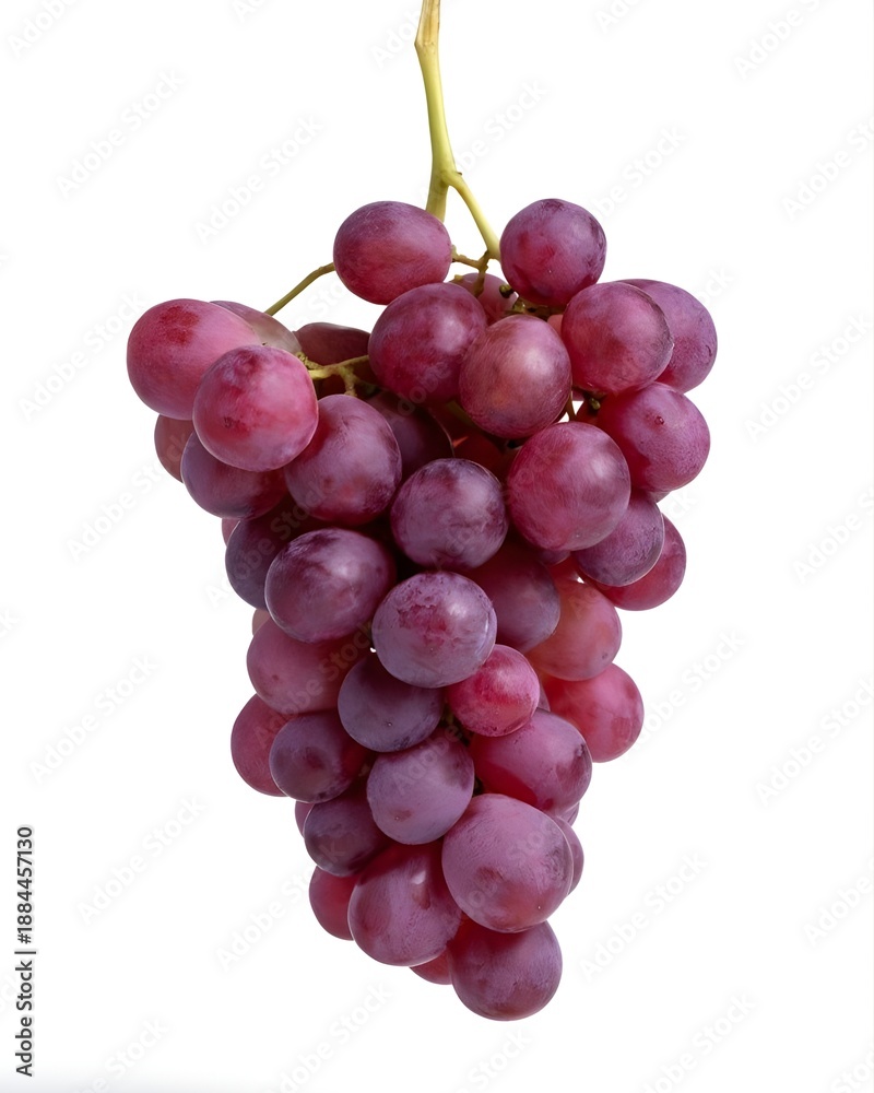 Fototapeta premium a bunch of grapes on a white background
