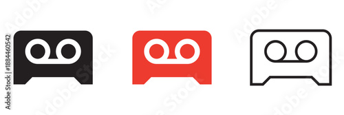 Voicemail icon .  isolated on a white background. Vector illustration. EPS 10