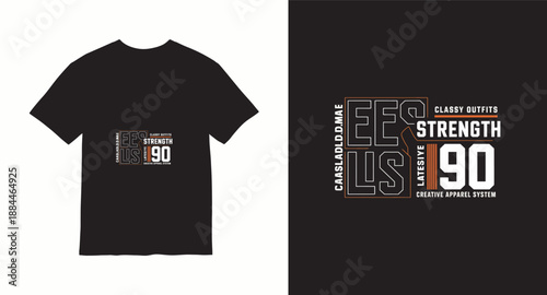 Typography t shirt design concept