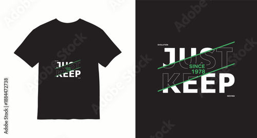 Typography t shirt design concept