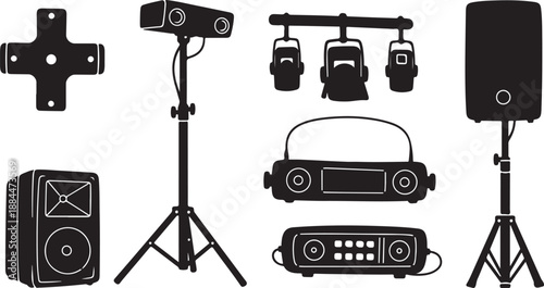 Sound and lighting equipment for events and live performances