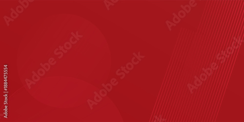 Abstract lines pattern technology on red gradients background modern art