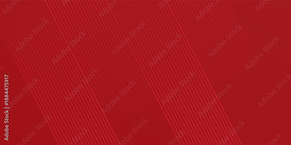 Fototapeta premium Abstract lines pattern technology on red gradients background art