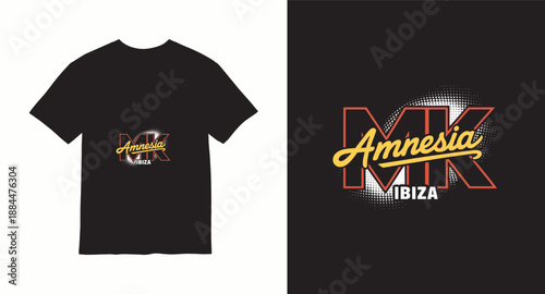 Typography t shirt design concept