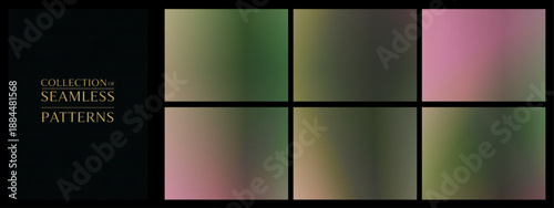 Subtle collection of desaturated green and blush gradients in a refined grid, offering understated, organic backdrops suited for eco brands, lifestyle blogs, and packaging.