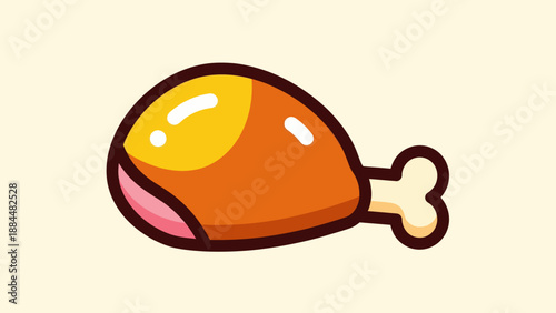 Fresh vegetable and fruit salad in a blue bowl illustration on light background