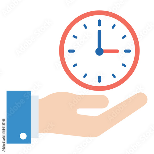 Precise Timing: A human hand delicately cradles a clock, highlighting the significance of time and punctuality.