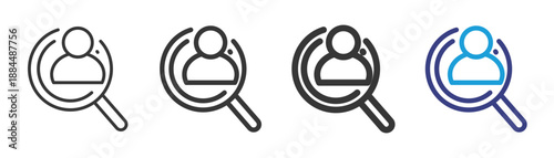 Customer Behavior Icon Set Illustration with Outline Style Variation For Digital Business