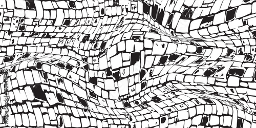 Vector. Seamless. Pattern. Leather. Crocodile. Skin. Wallpaper. Background. Monochrome. Paper. Textile. Fashion. Ebdless. Smooth. Graphic. Snake