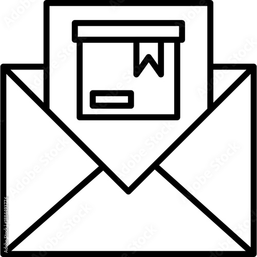 Mail order envelope with box