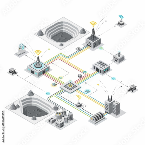 Smart Mining Operations with Advanced Technology Integration.
