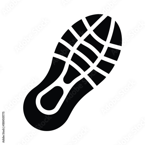 Running Shoe Footprint Icon