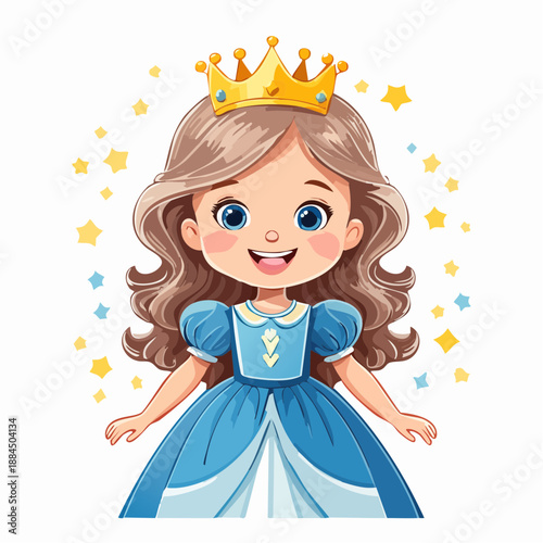 Königin Prinzessin - Cartoon Comic Stil