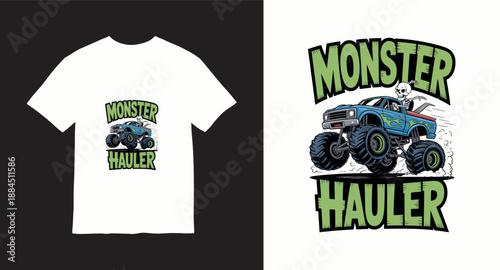 Monster truck vector t-shirt design