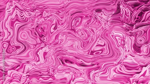 Abstract pink colorful background liquid reflecting vibrant surface looped 4k video  swirls, ideal for backgrounds