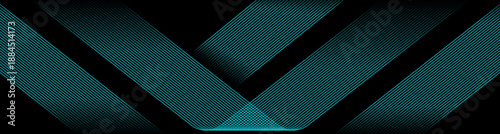 Futuristic abstract linear line on dark background for data networks, AI, innovation, and tech branding, with minimal style and copy space.