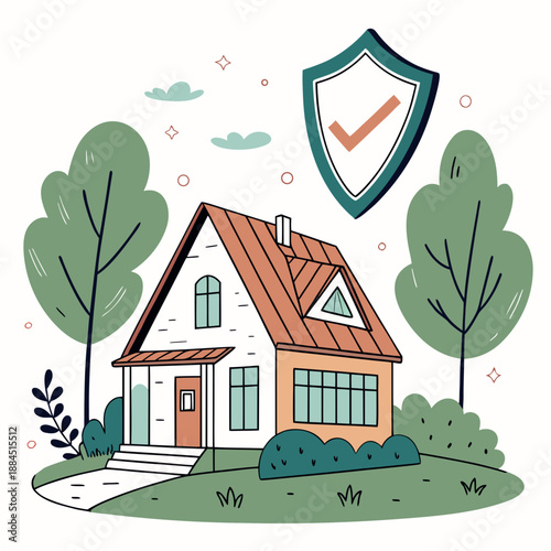 Secure family home with shield