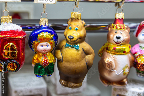 Decorative glass Christmas tree decorations