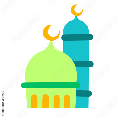 taj mahal vector illustration