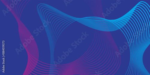 Blue and purple violet vector abstract particles soundwave background.vector illustration.