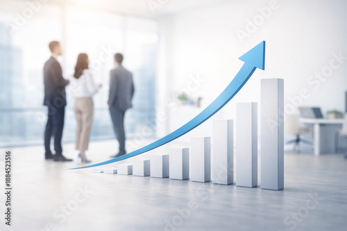 businessman with graph