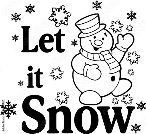 фотографія let it snow svg
