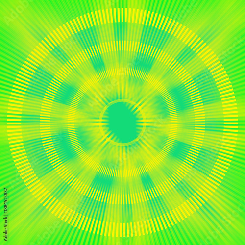 abstract gradient green and yellow and radial and speed laser background, technology, template, speed, background, decor, copy space