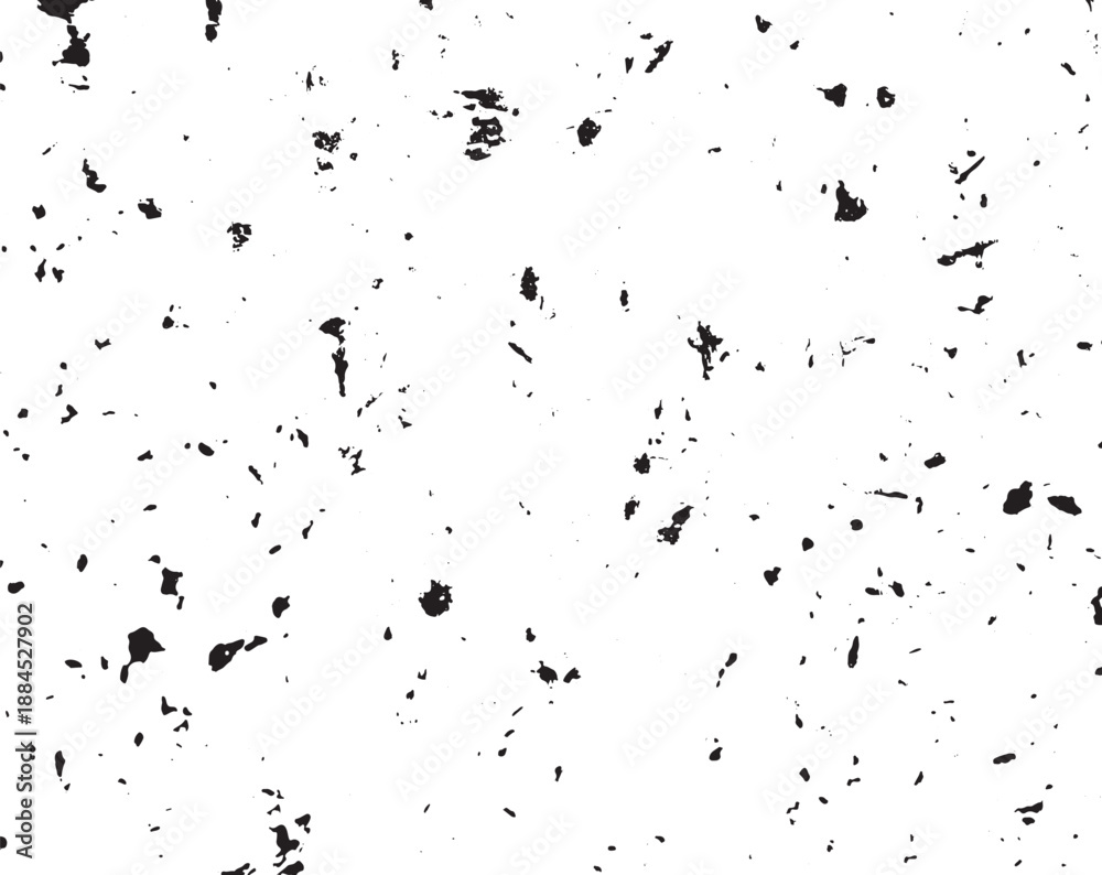 Obraz premium Abstract Black Ink Splatter Grunge Texture White Background