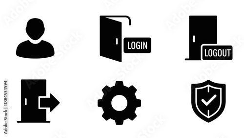 Cloud computing and data storage line icons set designed to represent online services, digital storage, server infrastructure, and internet-based technologies. This icon collection visually explains c