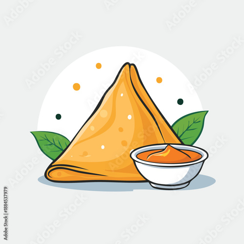 Samosa with Spicy Dipping Sauce