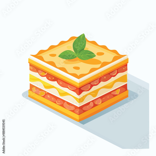 Layered Lasagna with Basil