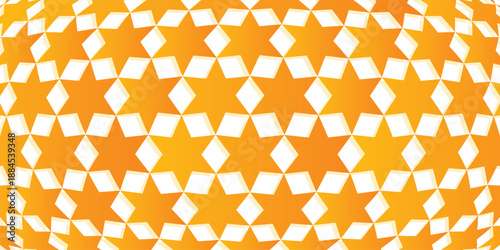 Background motif pattern hexagram and hexagon. Star of David