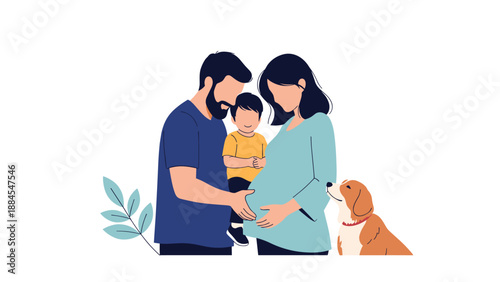 Young boy wearing goggles swimming in the blue ocean with a pink polka dot inner tube near a sandy beach with palm trees and a starfish.