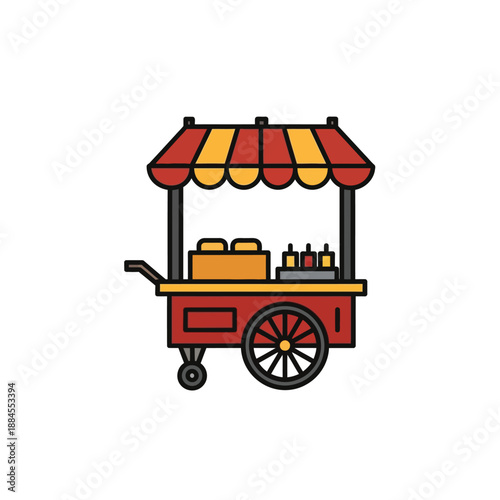 Simple illustration of a brown mortar and pestle, a tool used for grinding and crushing ingredients