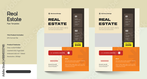 Clean, Modern and Professional Real Estate Flyer Template