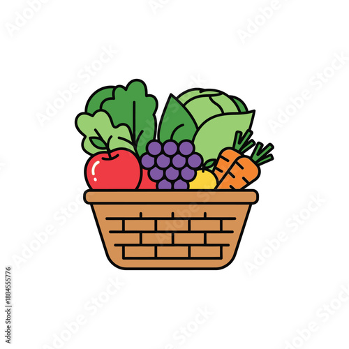 Simple illustration of a brown mortar and pestle, a tool used for grinding and crushing ingredients