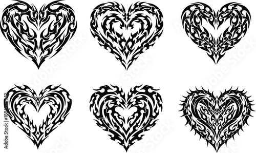Tribal Heart Designs - A Collection of Stylized and Edgy Tattoo Art