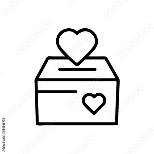 Donation Box for web and graphic design