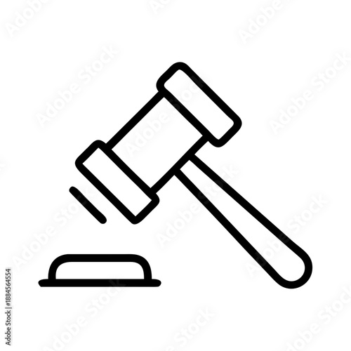 Gavel Strike for web and graphic design