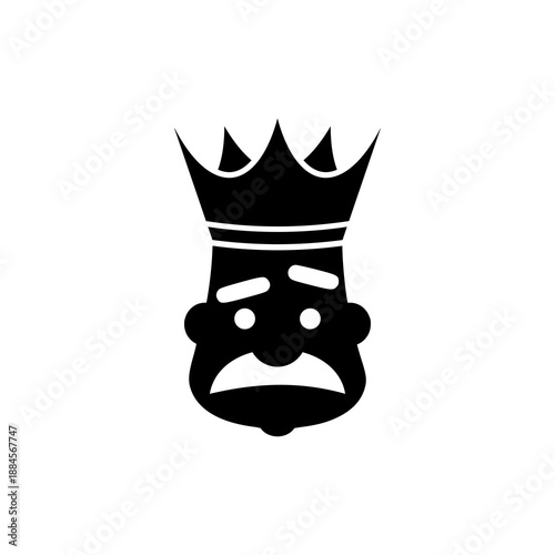 King crown icon isolated on white background