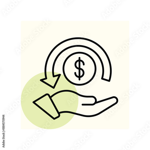 Investment Return vector, pixel perfect, illustrator file  