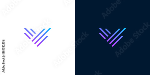 V letter logo design, modern abstract V icon, minimalist letter V symbol, elegant V logo for business, creative V emblem for branding