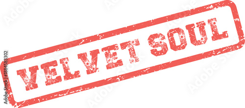 Expressive Velvet Soul textured rubber stamp symbol representing inner self