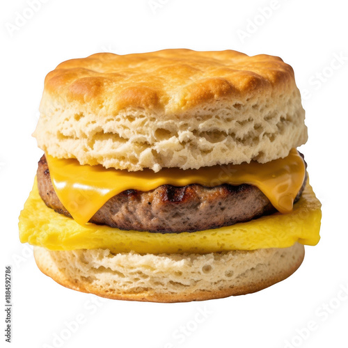 Wallpaper Mural Delicious biscuit breakfast sandwich isolated on transparent background Torontodigital.ca