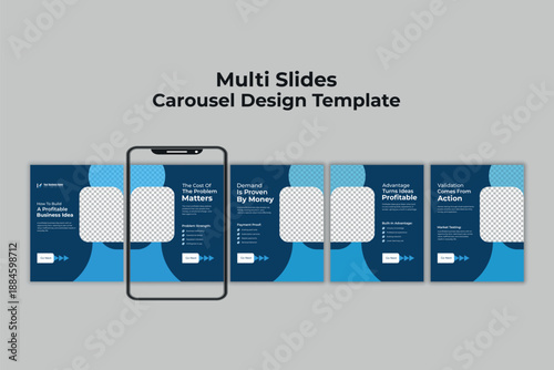 Business Marketing Carousel Presentation Startup