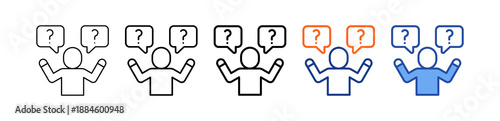 Question Different Set Vector Icon