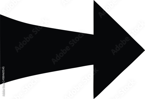 Free Download A simple black arrow pointing to the right isolated on a white background - GFXLoad