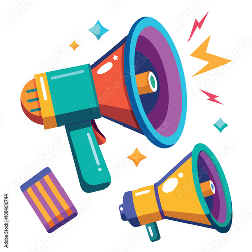 megaphone illustration 